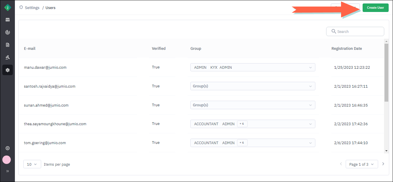 Create User