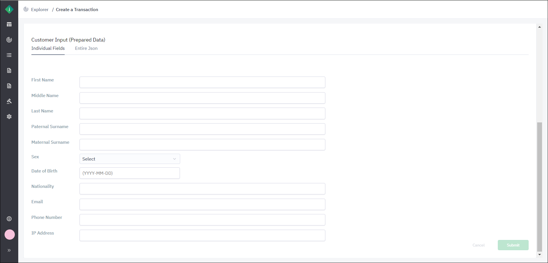 Individual Fields